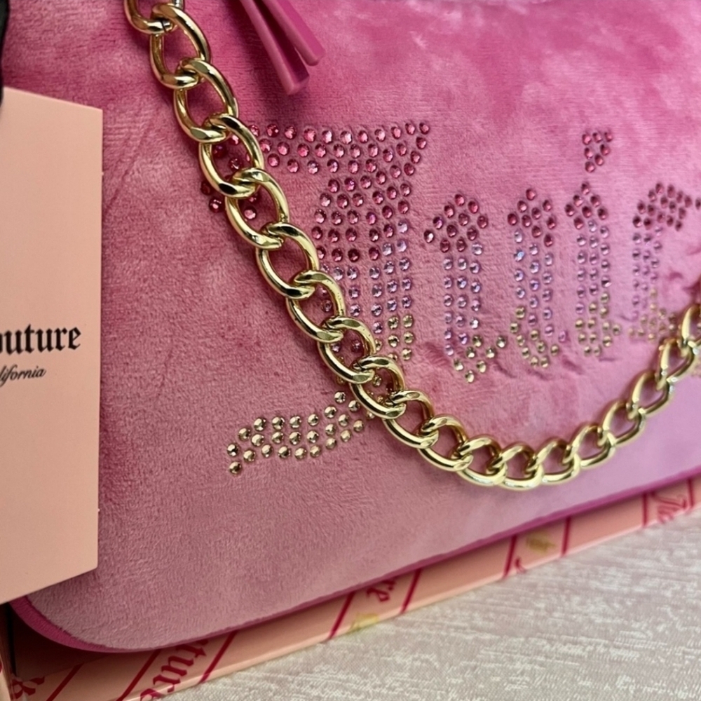 💕▪️Juicy Couture▪️ Shoulder Bag 2 Piece Set Juicy Pink Christmas Gift Set - Picture 8 of 13